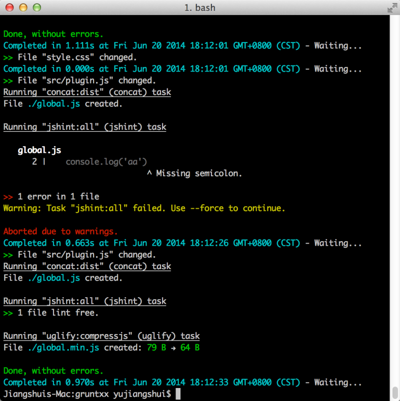 grunt watch task