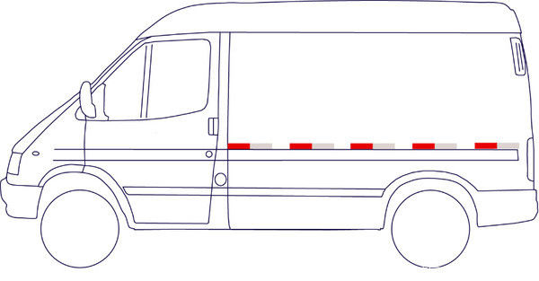敢冒险罚200元&nbsp;奔驰6驱皮卡情迷反光贴